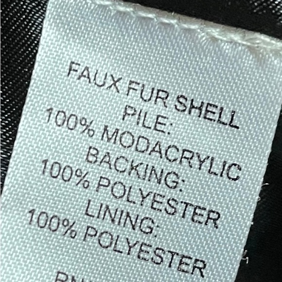 Calvin Klein Purple & Black Fur Vest - Picture 9 of 9